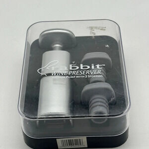 Rabbit Wine Preserver -‎ Vacuum Pump with 2 Stoppers.